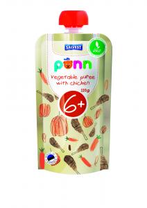 Põnn Organic vegetable puree with chicken 110 g